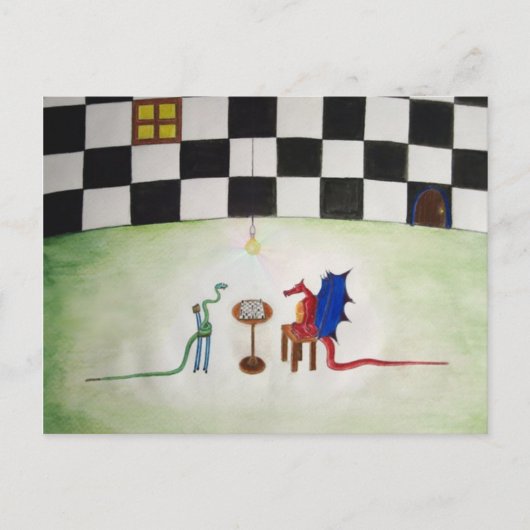 Carte Postale Échecs entre Dragon et Snake (Devant)