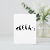 Carte Postale Échecs - Évolution du joueur d'échecs (Debout devant)