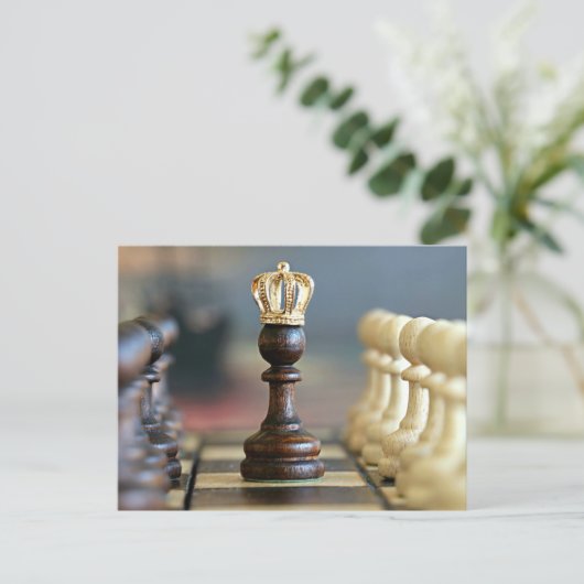 Carte Postale Échecs "King" (Debout devant)