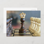 Carte Postale Échecs "King" (Devant / Derrière)