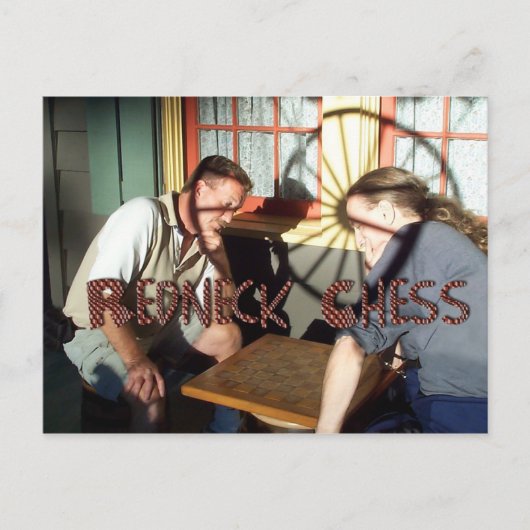 Carte Postale Échecs Redneck (Devant)