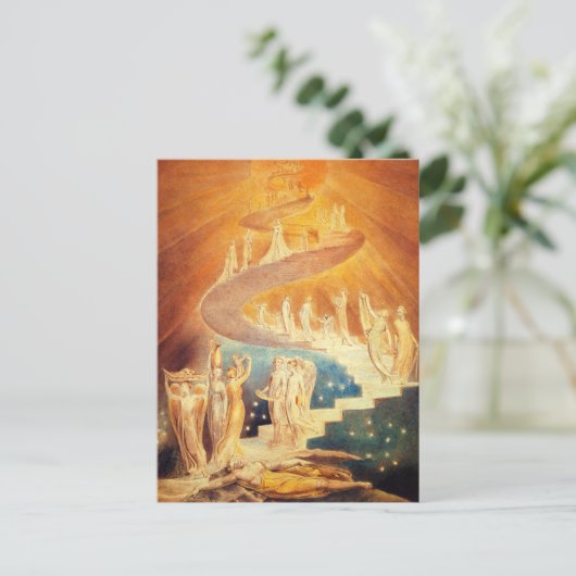 Carte postale Échelle de William Blake Jacob (Debout devant)