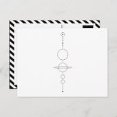 Carte Postale échelle du système solaire (Devant / Derrière)