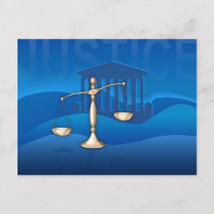 Carte Postale Échelles de justice
