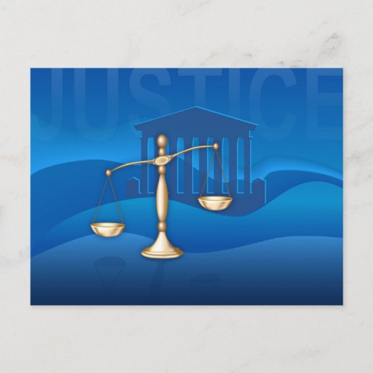 Carte Postale Échelles de justice (Devant)