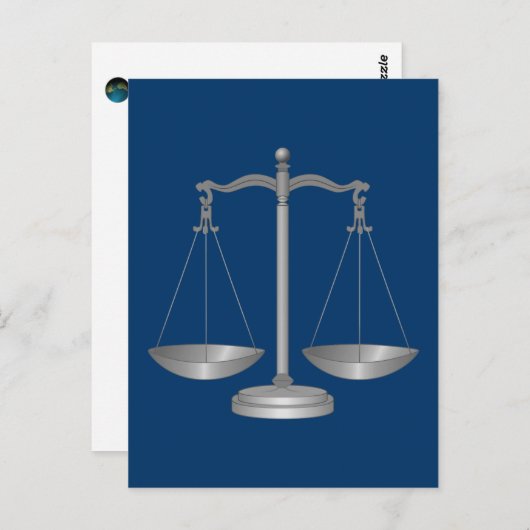 Carte Postale Échelles de justice (Devant / Derrière)