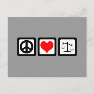 Carte Postale Échelles de justice