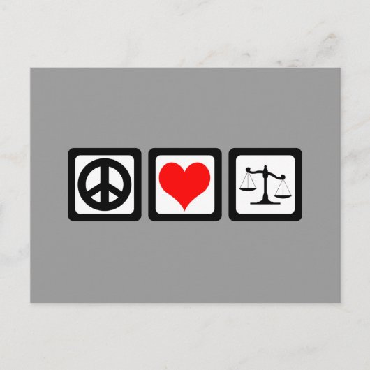 Carte Postale Échelles de justice (Devant)