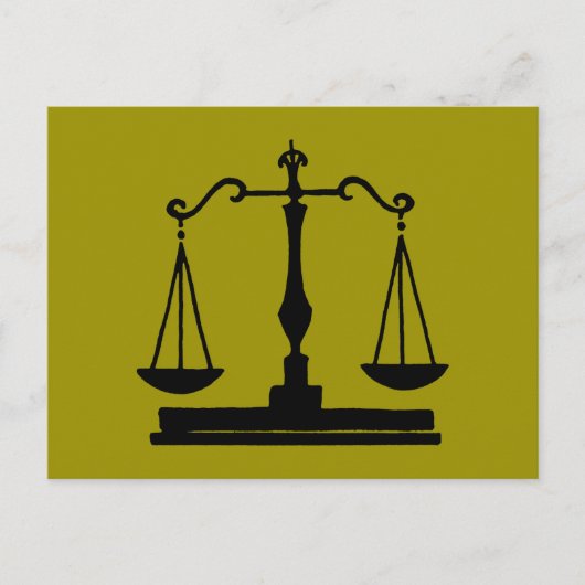Carte Postale Échelles De Justice (Devant)