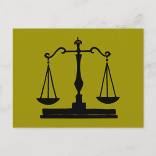 Carte Postale Échelles De Justice
