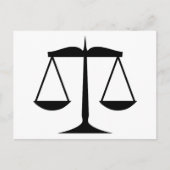 Carte Postale Échelles de justice (droit) (Devant)