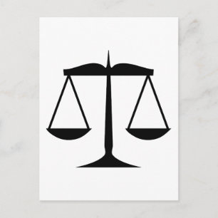 Carte Postale Échelles de justice (droit)