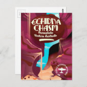 Carte Postale Echidna Chasm dessin animé affiche de voyage (Devant / Derrière)