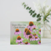 Carte postale Echinacea Flowers - pour toute occas (Debout devant)