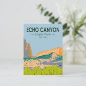 Carte Postale Echo Canyon State Park Nevada Vintage (Debout devant)