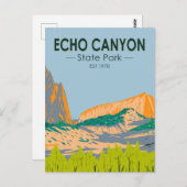 Carte Postale Echo Canyon State Park Nevada Vintage (Devant / Derrière)