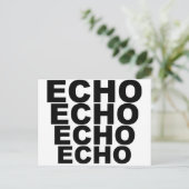 Carte Postale ECHO ECHO ECHO Casquette de chemises ECHO Mousepad (Debout devant)