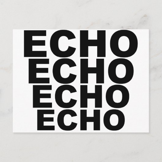 Carte Postale ECHO ECHO ECHO Casquette de chemises ECHO Mousepad (Devant)
