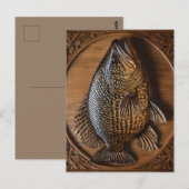 Carte Postale Echos de la rivière : Murray Cod Wood Print, (Devant / Derrière)