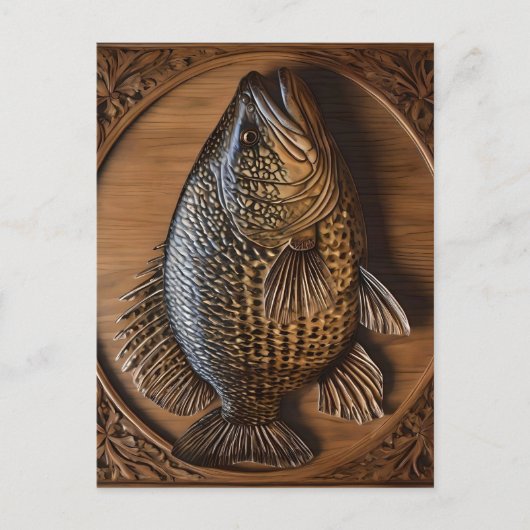 Carte Postale Echos de la rivière : Murray Cod Wood Print, (Devant)