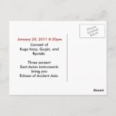 Carte Postale Echos de l'Asie antique (Dos)