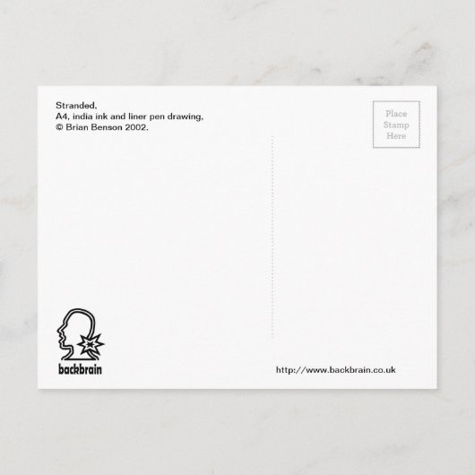 carte postale échouée (Dos)