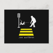 Carte Postale Echse Ausfhren Programmier Coder Programmer Cadeau (Devant)