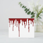 Carte Postale éclaboussure de sang 5 (Debout devant)