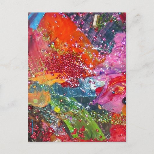 Carte Postale Éclaboussure ! La connexion d'arc-en-ciel (Devant)