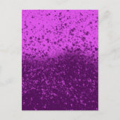 Carte Postale Éclaboussure monochrome violet royal (Devant)