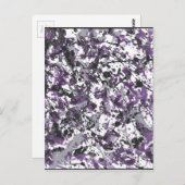 Carte Postale Éclaboussure violette (Devant / Derrière)