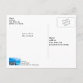 Carte Postale Éclair à la plage de Navarre en pensant à toi (Dos)