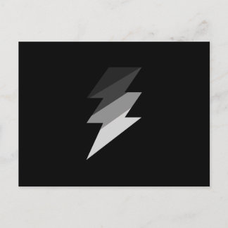 Carte Postale Éclair argenté Tonnerre