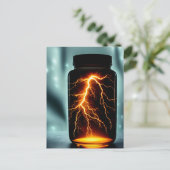 Carte Postale Éclair Dans Un Art numérique À Bouteille (Debout devant)