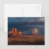 Carte Postale Éclair de la Vallée des Monuments Dramatiques (Devant / Derrière)