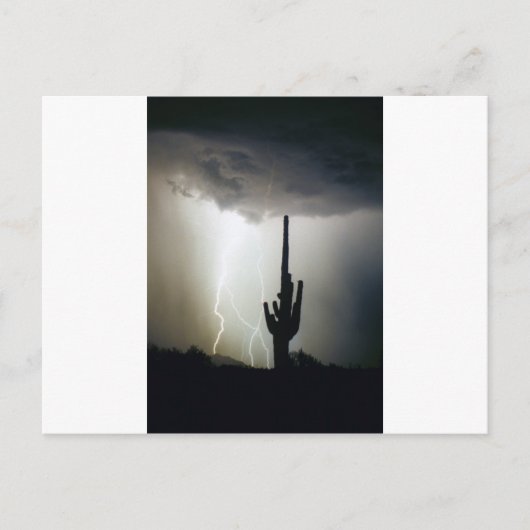 Carte Postale Éclair des Highlands du désert (Devant)