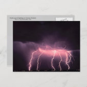 Carte Postale Éclair nuageux au sol, Oklahoma (Devant / Derrière)