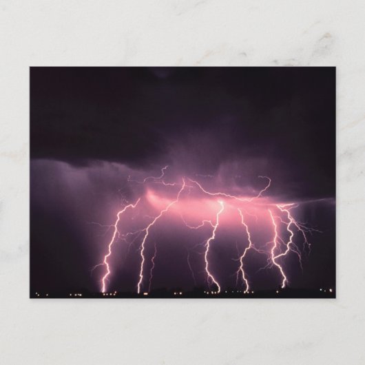 Carte Postale Éclair nuageux au sol, Oklahoma (Devant)
