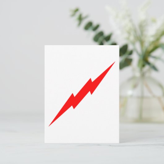 Carte Postale Éclair rouge (Debout devant)