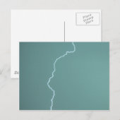 Carte Postale Éclair turquoise (Devant / Derrière)