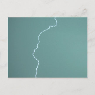 Carte Postale Éclair turquoise