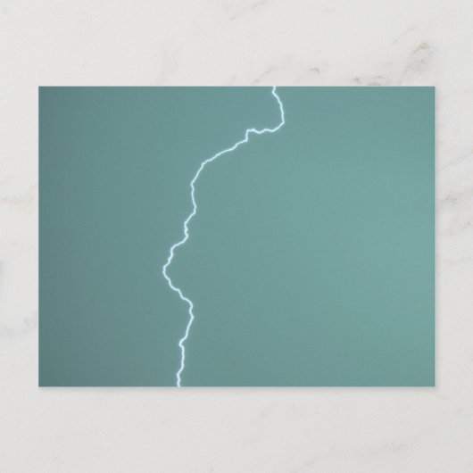Carte Postale Éclair turquoise (Devant)