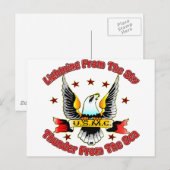 Carte Postale Éclair USMC Du Ciel Tonnerre De La Mer (Devant / Derrière)