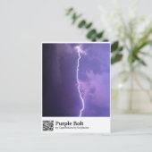 Carte Postale Éclair Violet (Debout devant)