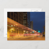 Carte Postale Éclairage de la ville (Devant / Derrière)