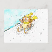 Carte Postale Éclairage du chat (Devant)