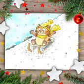 Carte Postale Éclairage du chat