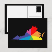 Carte Postale éclatement de la couleur virginie (Devant / Derrière)