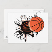Carte Postale Éclatement du basket-ball (Devant / Derrière)