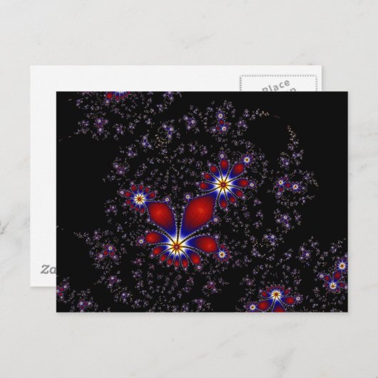 Carte Postale Éclatement fractal (Devant / Derrière)